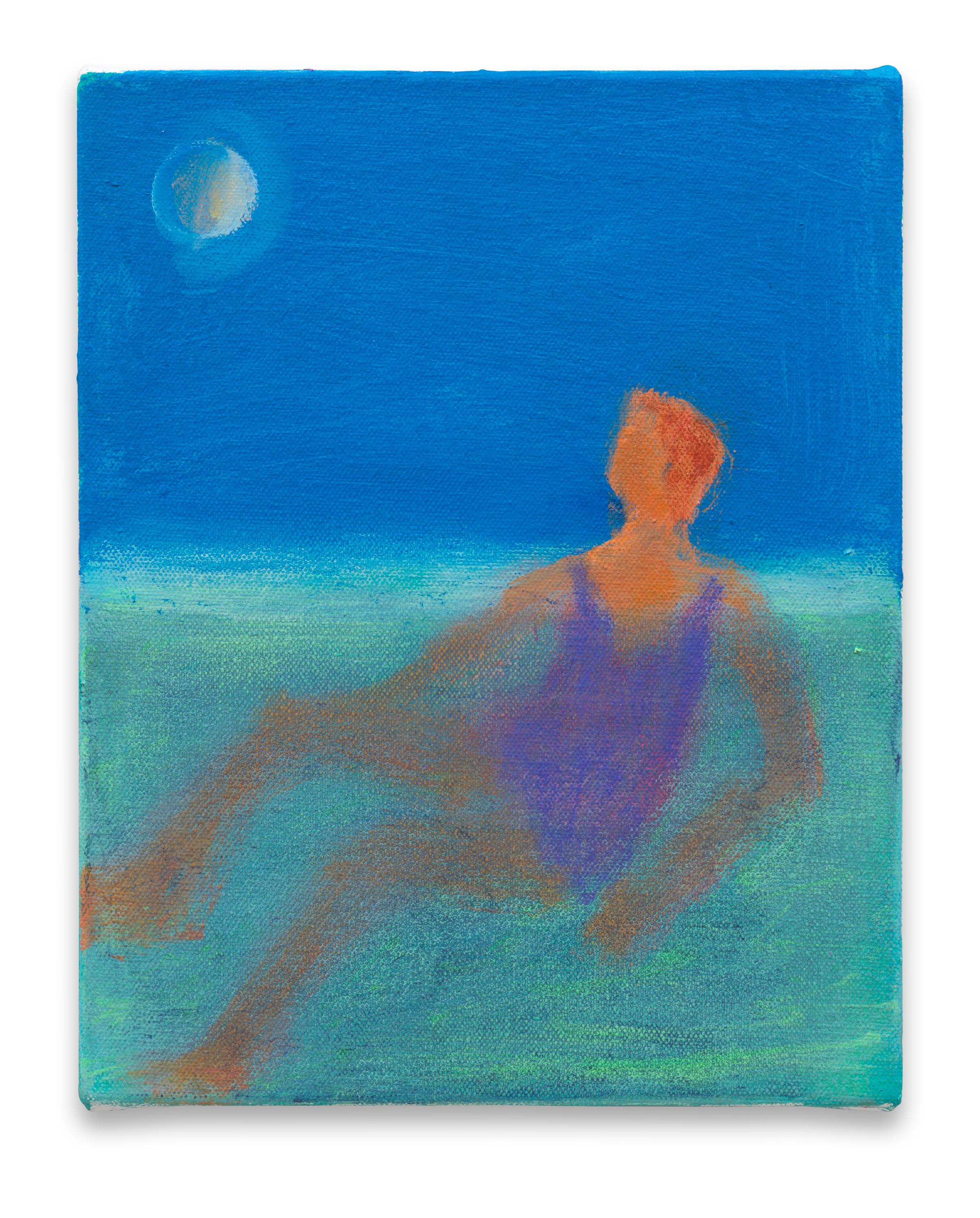 Swimmer Looking at Moon - Katherine Bradford 