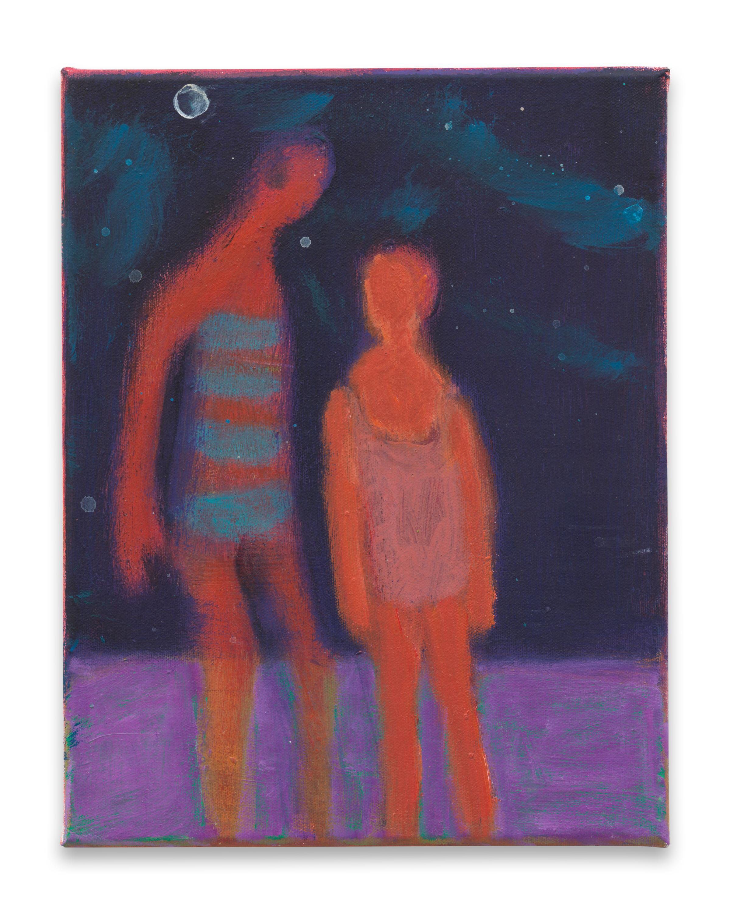 Night Swimmers Striped Suit - Katherine Bradford 