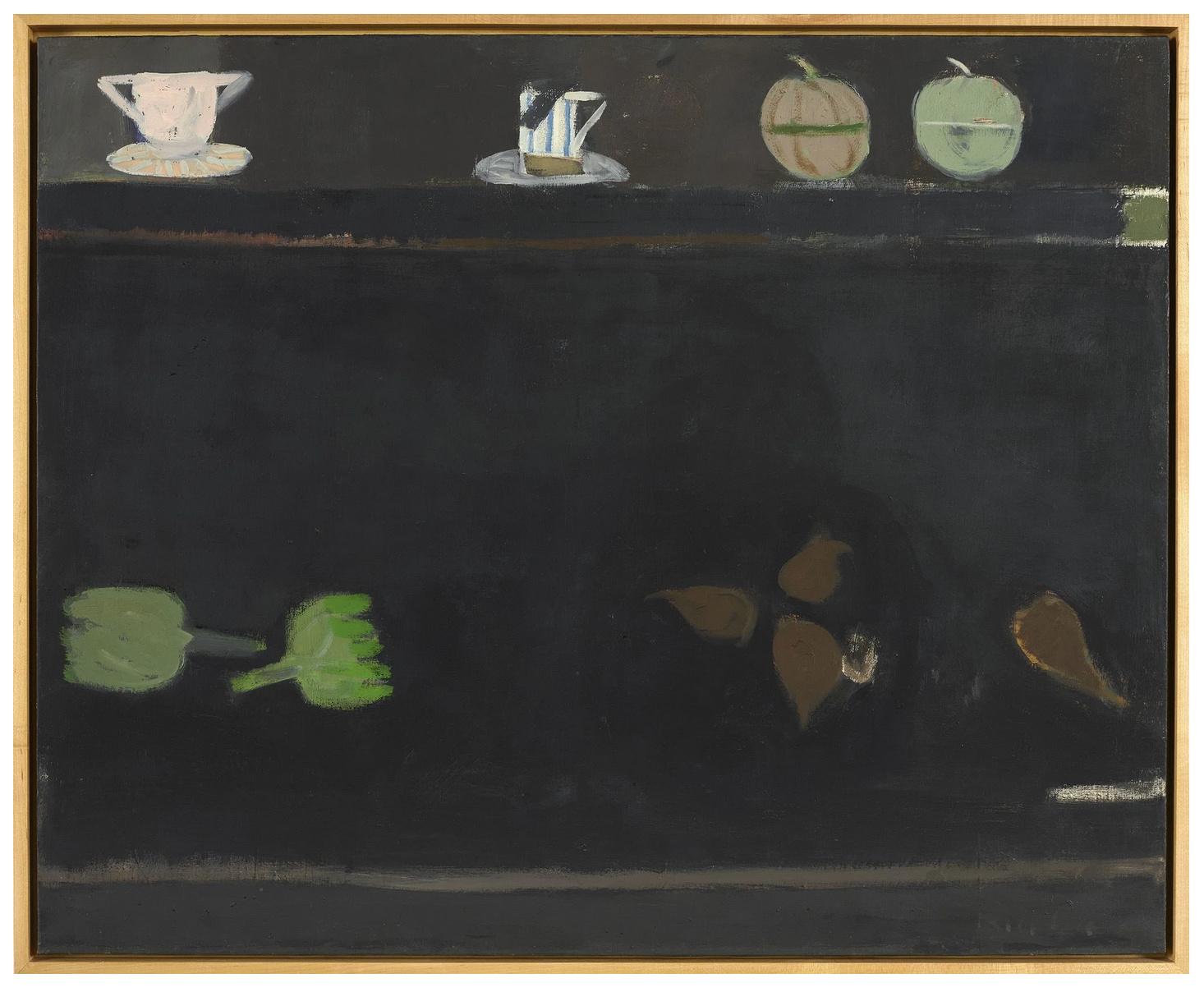 Black Still Life with Artichokes - Biala 